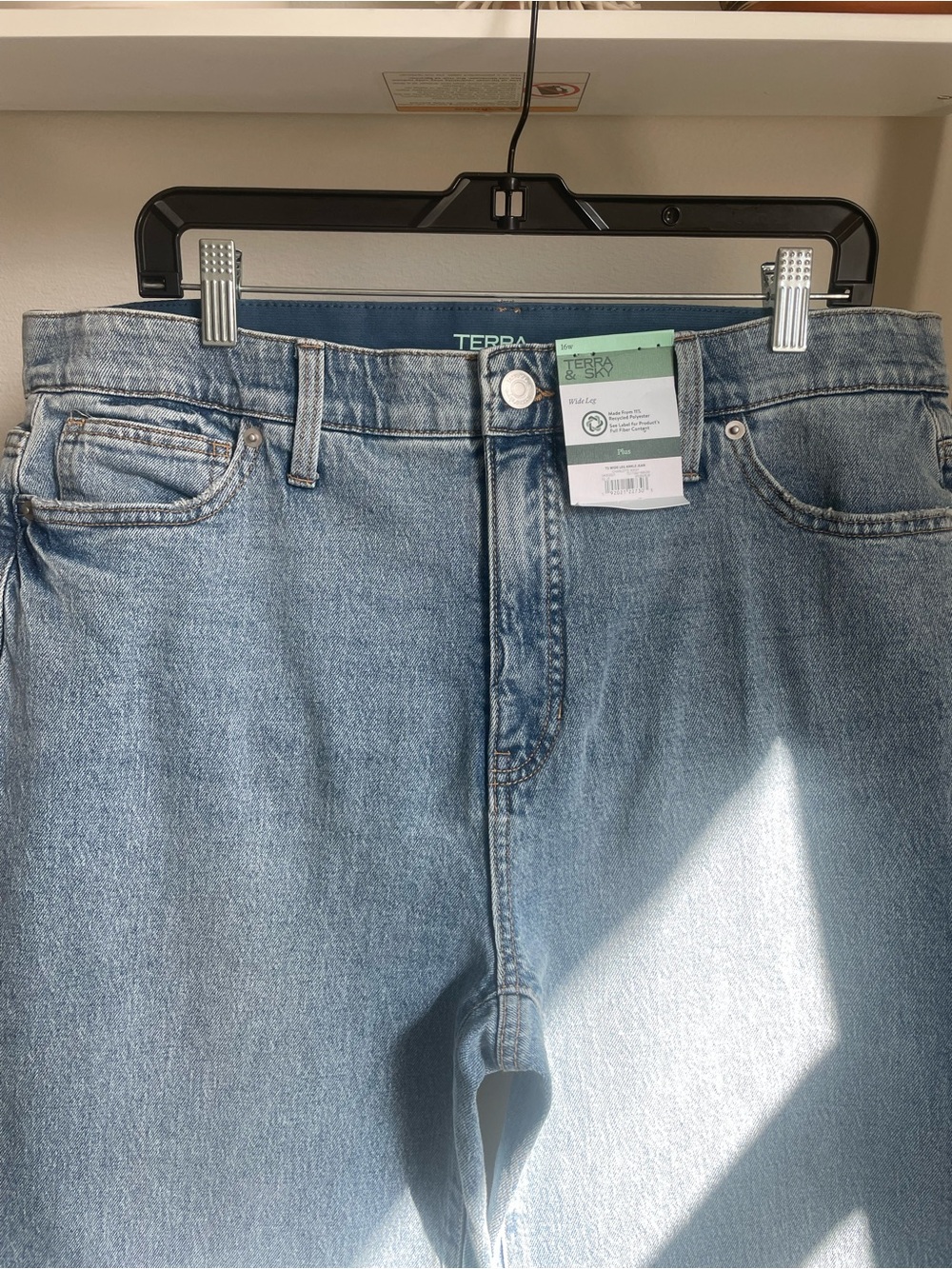 Terra & Sky Light Blue Wide-Leg Jeans - Picture 2 of 6